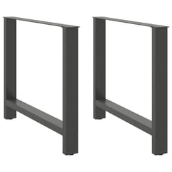 cm/ 1 pcs) vidaXL Coffee Table Legs Desk Legs Metal Furniture Legs Bar Stand DIY Steel - anthracite, 90 x (72-73