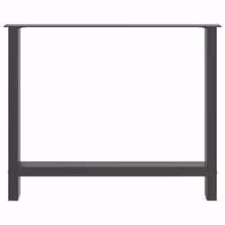 cm/ 1 pcs) vidaXL Coffee Table Legs Desk Legs Metal Furniture Legs Bar Stand DIY Steel - anthracite, 90 x (72-73 - Additional view 4