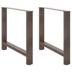 cm) vidaXL Coffee Table Legs Desk Legs Metal Furniture Legs Bar Stand DIY Steel - natural, 90 x (72-73