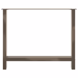 cm) vidaXL Coffee Table Legs Desk Legs Metal Furniture Legs Bar Stand DIY Steel - natural, 90 x (72-73 - Additional view 4