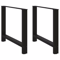 cm/ 1 pcs) vidaXL Coffee Table Legs Desk Legs Metal Furniture Legs Bar Stand DIY Steel - black, 100 x (72-73