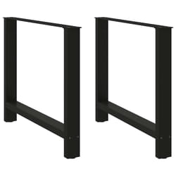 cm/ 1 pcs) vidaXL Coffee Table Legs Desk Legs Metal Furniture Legs Bar Stand DIY Steel - black, 100 x (72-73