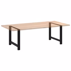 cm/ 1 pcs) vidaXL Coffee Table Legs Desk Legs Metal Furniture Legs Bar Stand DIY Steel - black, 100 x (72-73 - Additional view 7