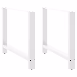 cm/ 1 pcs) vidaXL Coffee Table Legs Desk Legs Metal Furniture Legs Bar Stand DIY Steel - white, 100 x (72-73