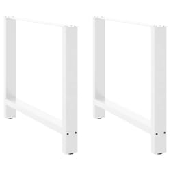 cm/ 1 pcs) vidaXL Coffee Table Legs Desk Legs Metal Furniture Legs Bar Stand DIY Steel - white, 100 x (72-73