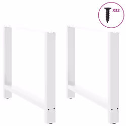 cm/ 1 pcs) vidaXL Coffee Table Legs Desk Legs Metal Furniture Legs Bar Stand DIY Steel - white, 100 x (72-73