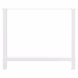 cm/ 1 pcs) vidaXL Coffee Table Legs Desk Legs Metal Furniture Legs Bar Stand DIY Steel - white, 100 x (72-73 - Additional view 4