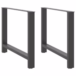 cm) vidaXL Coffee Table Legs Desk Legs Metal Furniture Legs Bar Stand DIY Steel - anthracite, 100 x (72-73