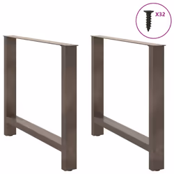 cm) vidaXL Coffee Table Legs Desk Legs Metal Furniture Legs Bar Stand DIY Steel - natural, 100 x (72-73