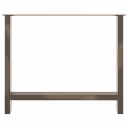 cm) vidaXL Coffee Table Legs Desk Legs Metal Furniture Legs Bar Stand DIY Steel - natural, 100 x (72-73 - Additional view 4