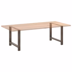 cm) vidaXL Coffee Table Legs Desk Legs Metal Furniture Legs Bar Stand DIY Steel - natural, 100 x (72-73 - Additional view 7