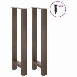 cm) vidaXL Coffee Table Legs Desk Legs Metal Furniture Legs Bar Stand DIY Steel - natural, 50 x (100-101 - Additional view 2