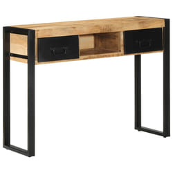 vidaXL Console Table Multicolour 100x35x75 cm Solid Wood Reclaimed sofa table - Brown