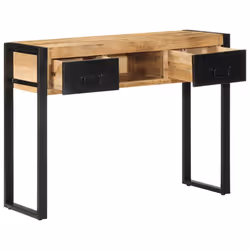 vidaXL Console Table Multicolour 100x35x75 cm Solid Wood Reclaimed sofa table - Brown