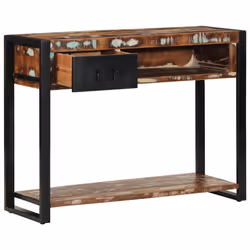 vidaXL Console Table Hallway Accent Couch Table End Side Table Multicolour - Multicolour