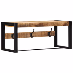 vidaXL Coat Rack 80x35x35 cm Solid Rough Wood Mango clothes rack - Brown