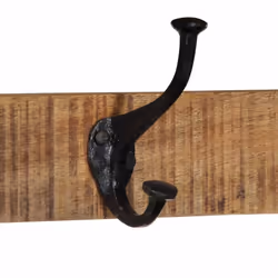 vidaXL Coat Rack 80x35x35 cm Solid Rough Wood Mango clothes rack - Brown - Additional view 5