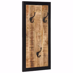 vidaXL Coat Rack Wall Mounted Coat Hook Wall Hanger Clothes Rack Multicolour - Brown