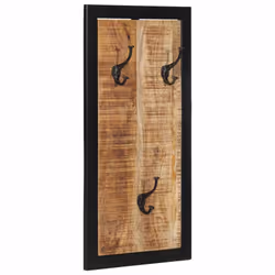 vidaXL Coat Rack Wall Mounted Coat Hook Wall Hanger Clothes Rack Multicolour - Brown - Additional view 10