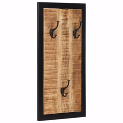 vidaXL Coat Rack Wall Mounted Coat Hook Wall Hanger Clothes Rack Multicolour - Brown - Additional view 9