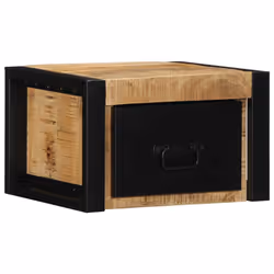 vidaXL Bedside Cabinets 2 pcs 40x35x25 cm Solid Rough Wood Mango bedside table - 1 pcs