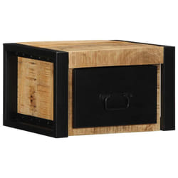 vidaXL Bedside Cabinets 2 pcs 40x35x25 cm Solid Rough Wood Mango bedside table - 1 pcs
