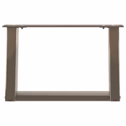 cm) vidaXL Console Table Legs U-Shaped Desk Legs Metal Bar Stand DIY 2 pcs Steel - 50 x (30-31 - Additional view 4