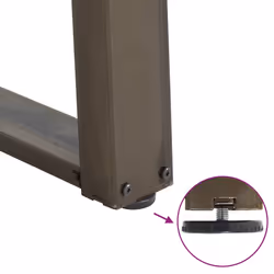cm) vidaXL Console Table Legs U-Shaped Desk Legs Metal Bar Stand DIY 2 pcs Steel - 50 x (30-31 - Additional view 8