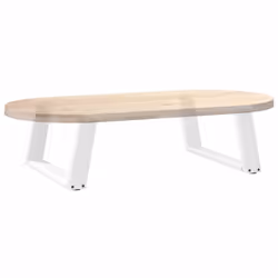 cm) vidaXL Console Table Legs U-Shaped Desk Legs Metal Bar Stand DIY 2 pcs Steel - white, 60 x (30-31 - Additional view 7