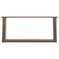 cm) vidaXL Console Table Legs U-Shaped Desk Legs Metal Bar Stand DIY 2 pcs Steel - 60 x (30-31 - Additional view 4