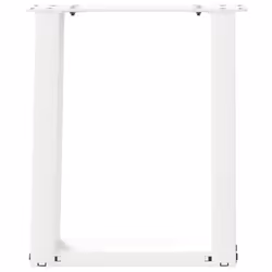 cm) vidaXL Console Table Legs U-Shaped Desk Legs Metal Bar Stand DIY 2 pcs Steel - white, 28 x (42-43 - Additional view 4