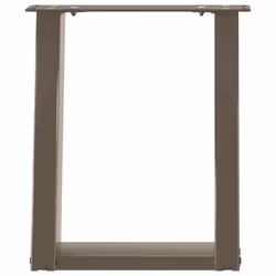 cm) vidaXL Console Table Legs U-Shaped Desk Legs Metal Bar Stand DIY 2 pcs Steel - 28 x (42-43 - Additional view 4