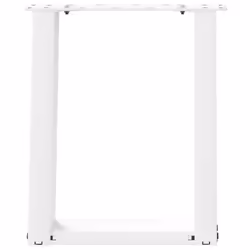 cm) vidaXL Console Table Legs U-Shaped Desk Legs Metal Bar Stand DIY 2 pcs Steel - white, 38 x (42-43 - Additional view 4