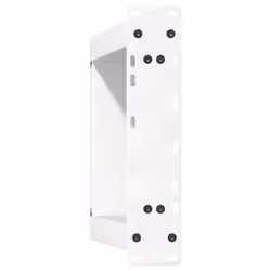 cm) vidaXL Console Table Legs U-Shaped Desk Legs Metal Bar Stand DIY 2 pcs Steel - white, 38 x (42-43 - Additional view 6