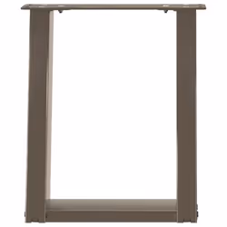 cm) vidaXL Console Table Legs U-Shaped Desk Legs Metal Bar Stand DIY 2 pcs Steel - 38 x (42-43 - Additional view 4