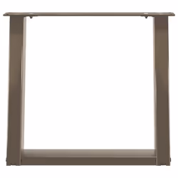 cm) vidaXL Console Table Legs U-Shaped Desk Legs Metal Bar Stand DIY 2 pcs Steel - 50 x (42-43 - Additional view 4