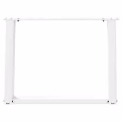 cm) vidaXL Console Table Legs U-Shaped Desk Legs Metal Bar Stand DIY 2 pcs Steel - white, 70 x (42-43 - Additional view 4
