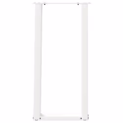 cm) vidaXL Console Table Legs U-Shaped Desk Legs Metal Bar Stand DIY 2 pcs Steel - white, 28 x (72-73 - Additional view 4
