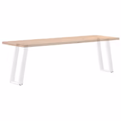 cm) vidaXL Console Table Legs U-Shaped Desk Legs Metal Bar Stand DIY 2 pcs Steel - white, 28 x (72-73 - Additional view 7