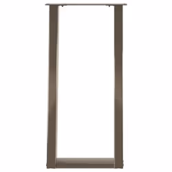 cm) vidaXL Console Table Legs U-Shaped Desk Legs Metal Bar Stand DIY 2 pcs Steel - 28 x (72-73 - Additional view 4