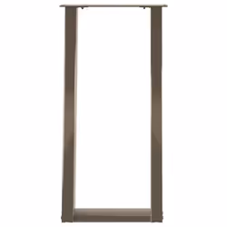 cm) vidaXL Console Table Legs U-Shaped Desk Legs Metal Bar Stand DIY 2 pcs Steel - 38 x (72-73 - Additional view 4