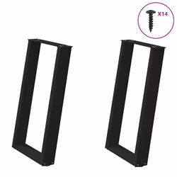 VidaXL 4012784, Metal, Black, Indoor, 730 mm, 500 mm