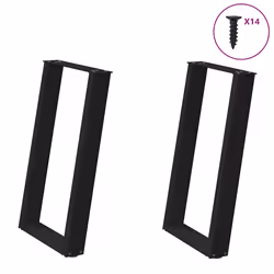 VidaXL 4012788, Metal, Black, Indoor, 730 mm, 600 mm
