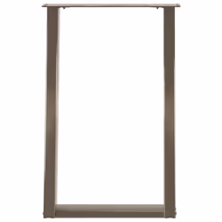 cm) vidaXL Console Table Legs U-Shaped Desk Legs Metal Bar Stand DIY 2 pcs Steel - 60 x (72-73 - Additional view 4