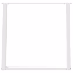 cm) vidaXL Console Table Legs U-Shaped Desk Legs Metal Bar Stand DIY 2 pcs Steel - white, 70 x (72-73 - Additional view 4