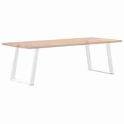 cm) vidaXL Console Table Legs U-Shaped Desk Legs Metal Bar Stand DIY 2 pcs Steel - white, 70 x (72-73 - Additional view 7