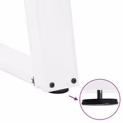 cm) vidaXL Console Table Legs U-Shaped Desk Legs Metal Bar Stand DIY 2 pcs Steel - white, 70 x (72-73 - Additional view 8