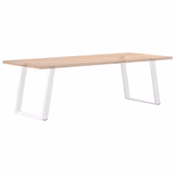 cm) vidaXL Console Table Legs U-Shaped Desk Legs Metal Bar Stand DIY 2 pcs Steel - white, 80 x (72-73 - Additional view 7