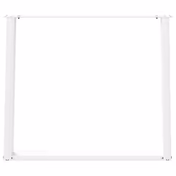 cm) vidaXL Console Table Legs U-Shaped Desk Legs Metal Bar Stand DIY 2 pcs Steel - white, 90 x (72-73 - Additional view 4