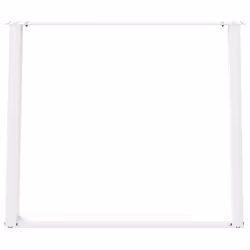 cm) vidaXL Console Table Legs U-Shaped Desk Legs Metal Bar Stand DIY 2 pcs Steel - white, 100 x (72-73 - Additional view 4